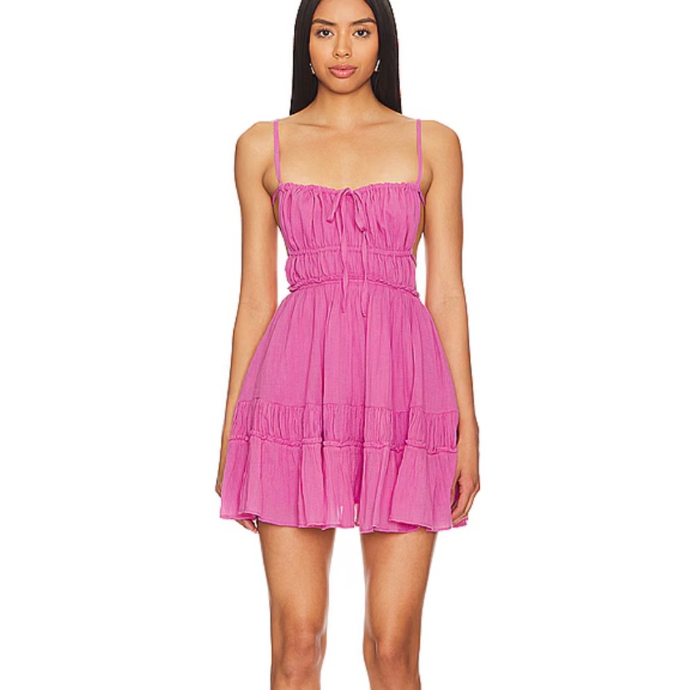 Free People pink mini dress